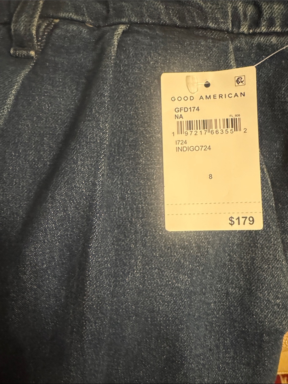 Good American Dark Indigo Denim Pants